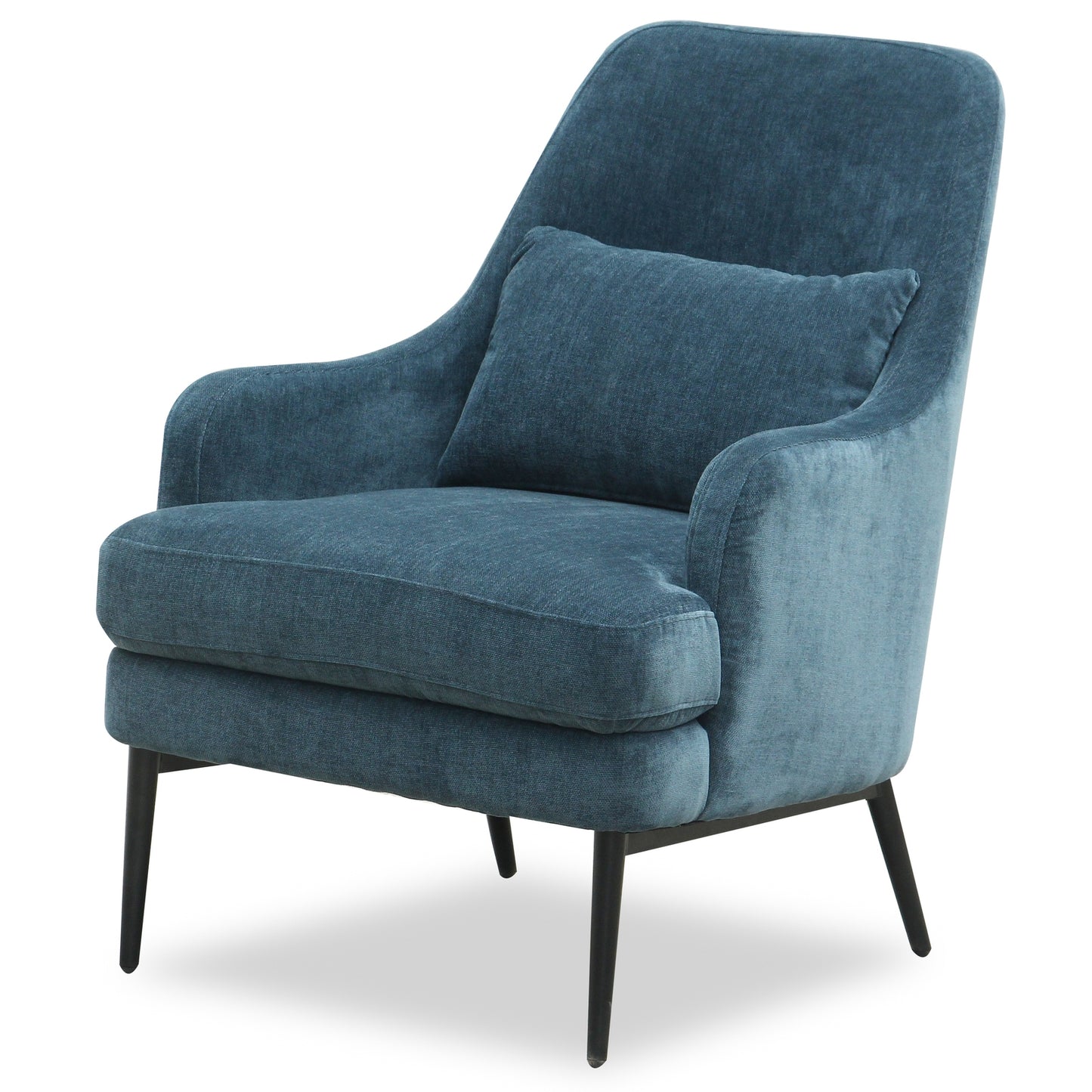 Camden Wingback Blue Upholstered Accent Armchair