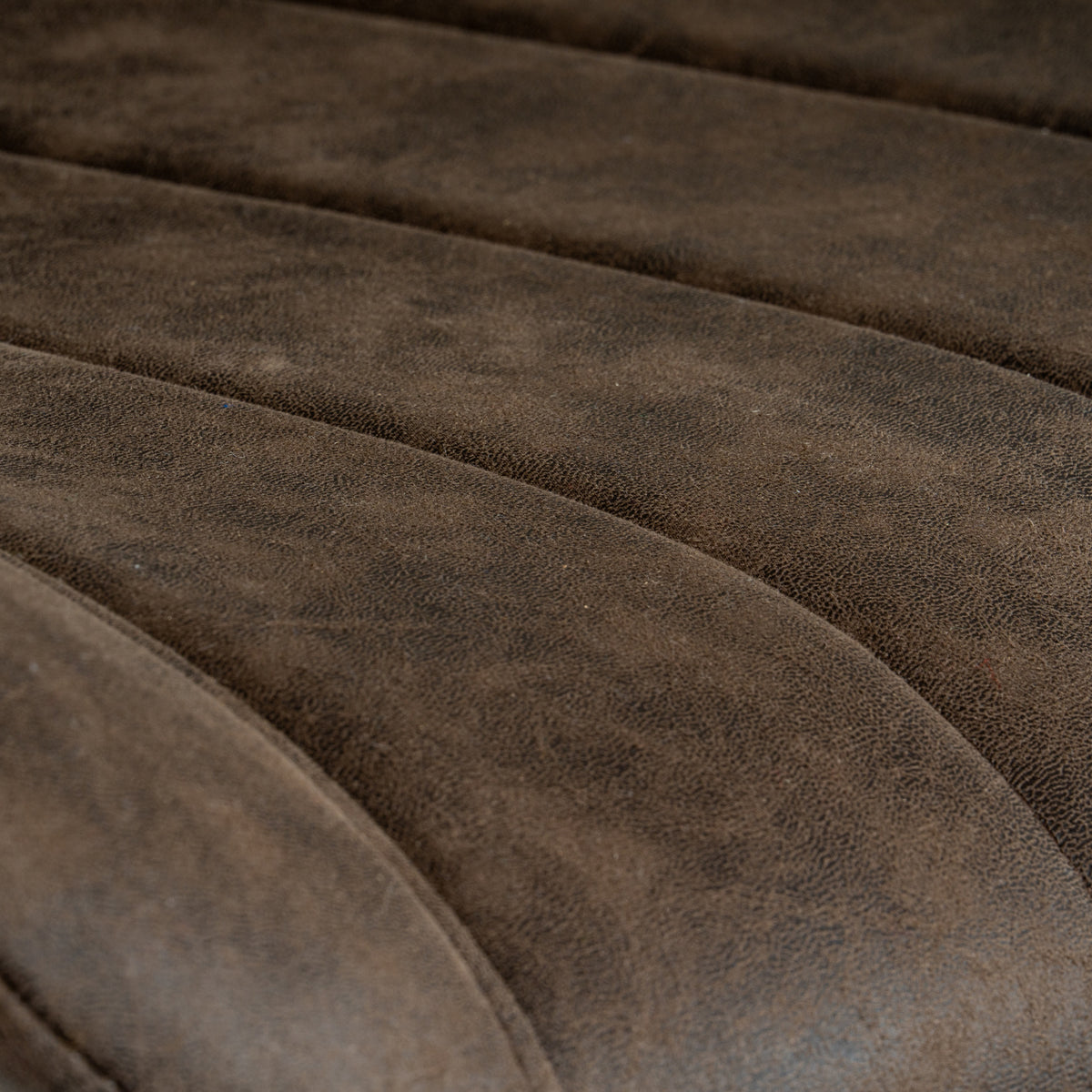 Arques Dark Brown Upholstered Swivel Dining Chair