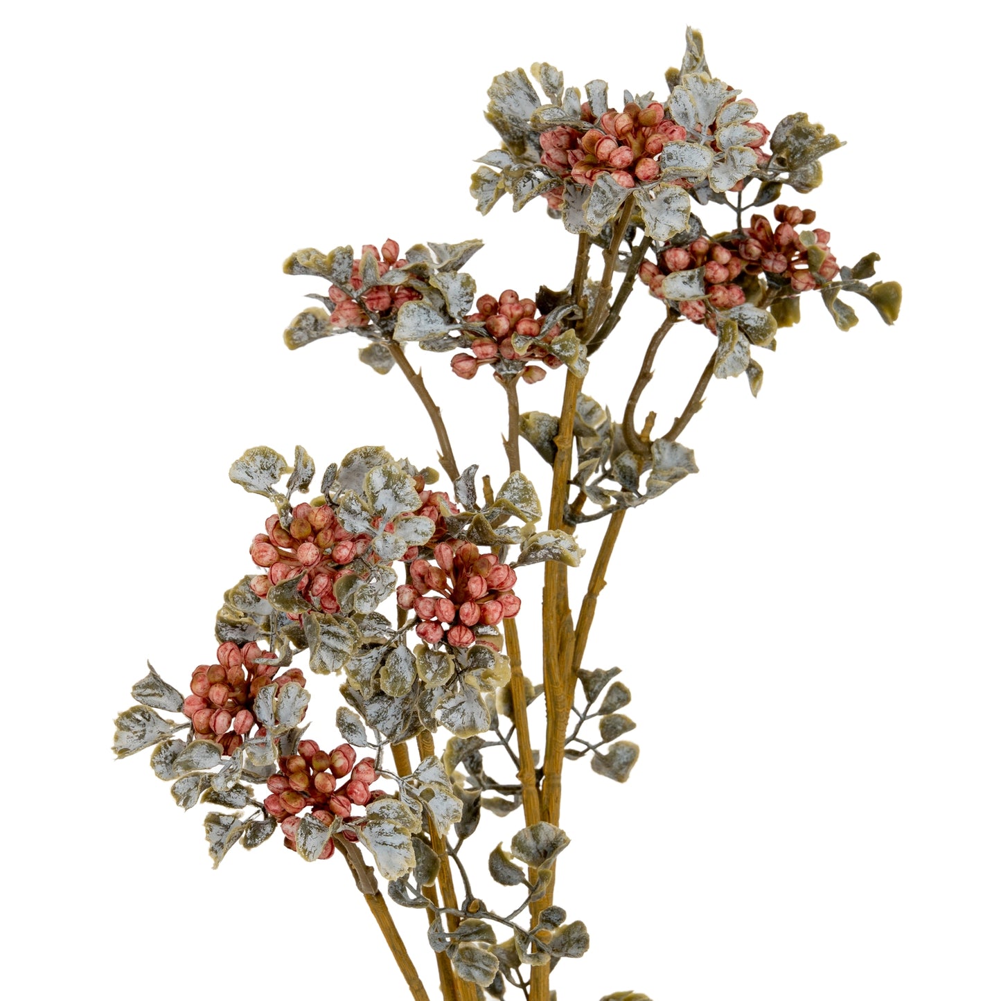 Set of 3 Artificial Flowers Pink Berry Sprays