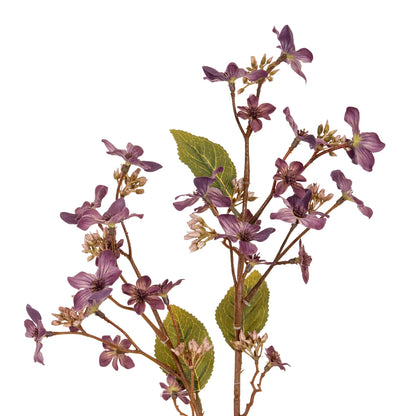 Set of 3 Artificial Flowers Purple Vernicia Fordii Sprays