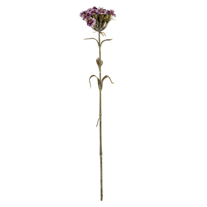 Set of 3 Artificial Flowers Purple Dianthus Sprays