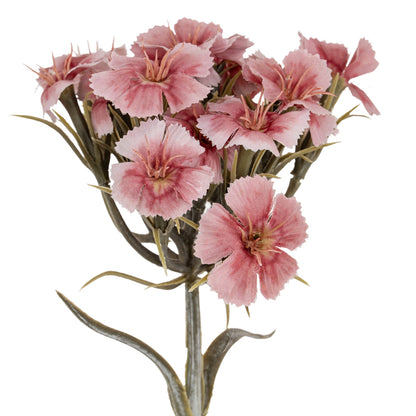 Set of 3 Artificial Flowers Pink Dianthus Sprays