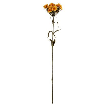 Set of 3 Artificial Flowers Yellow Dianthus Sprays
