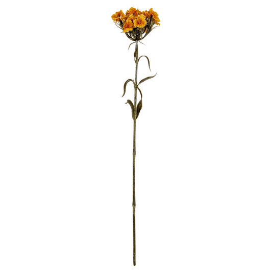 Set of 3 Artificial Flowers Yellow Dianthus Sprays