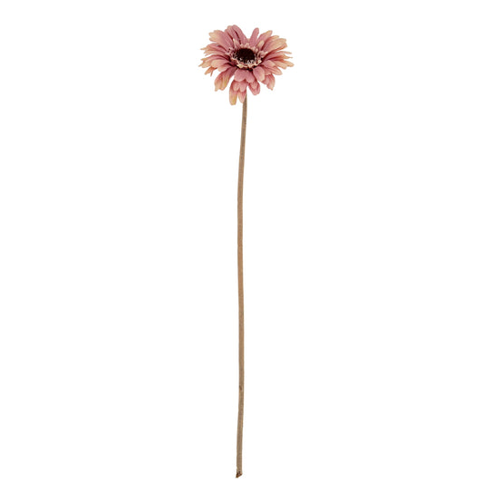 Set of 3 Artificial Flowers Pink Gerbera Stems
