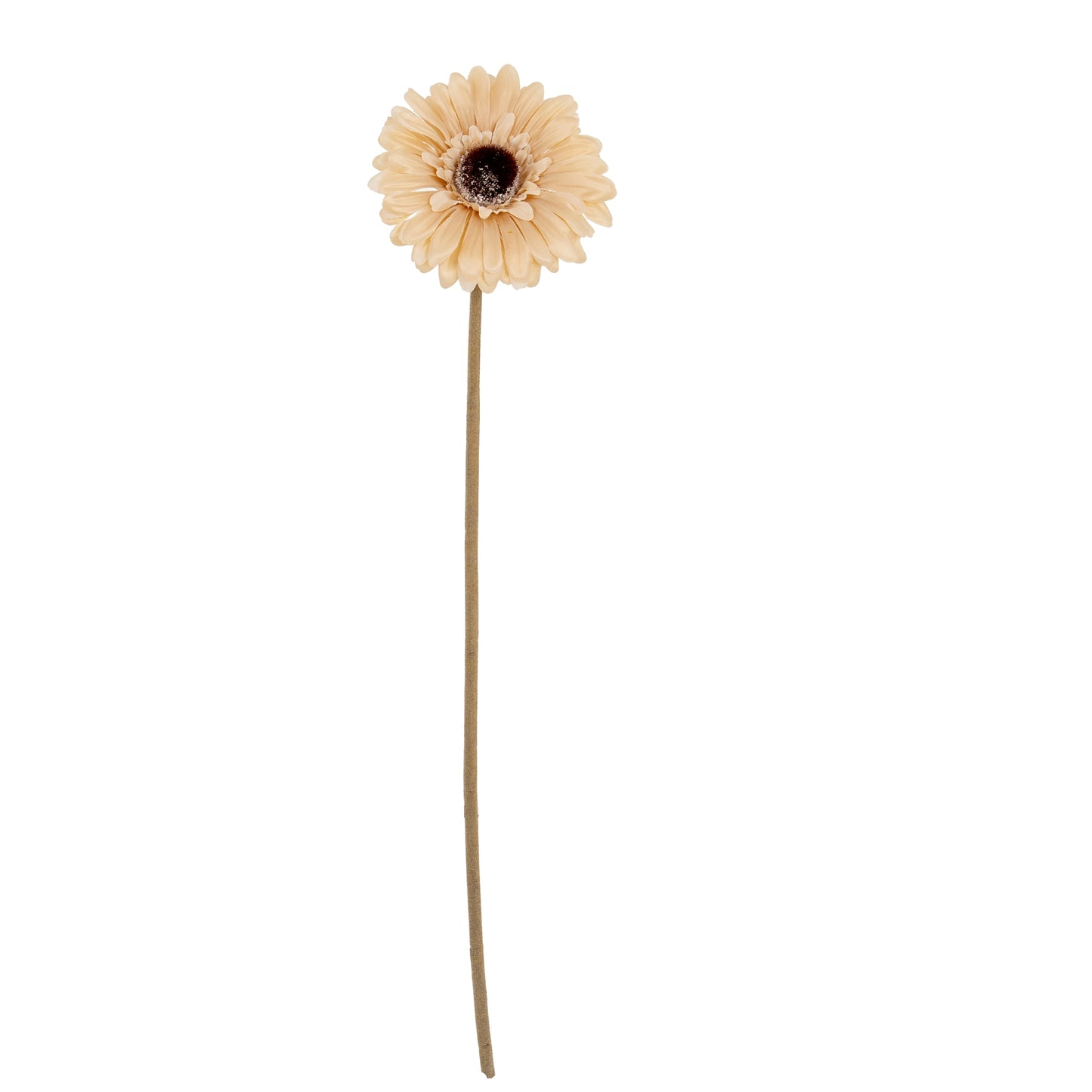 Set of 3 Artificial Flowers Cream Gerbera Stems