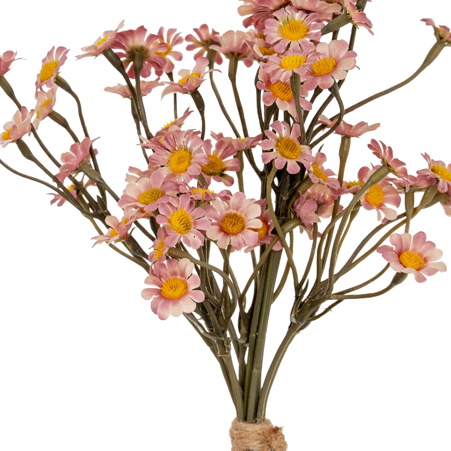 Set of 3 Artificial Flowers Pink Daisy Bunches