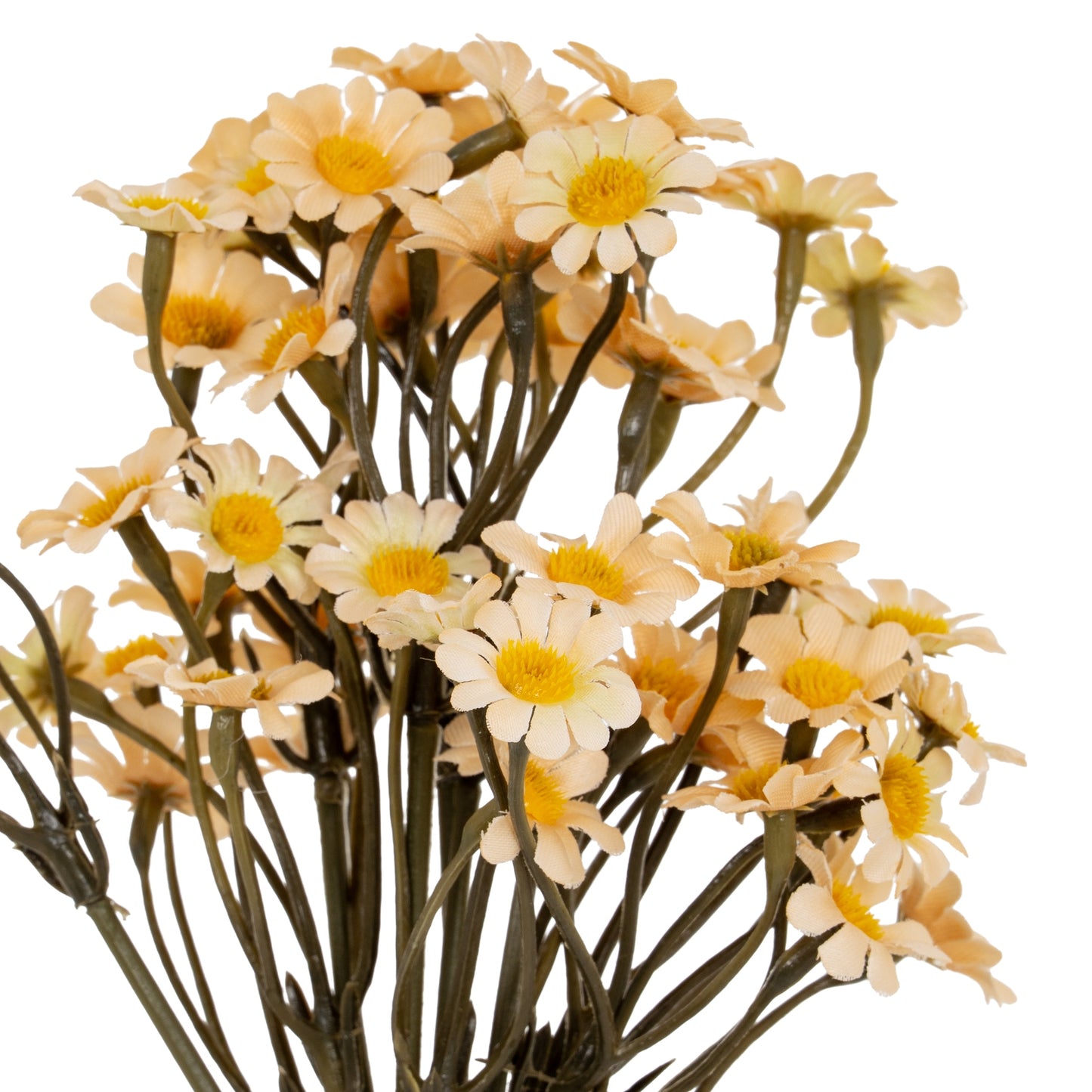 Set of 3 Artificial Flowers Cream Daisy Bunches