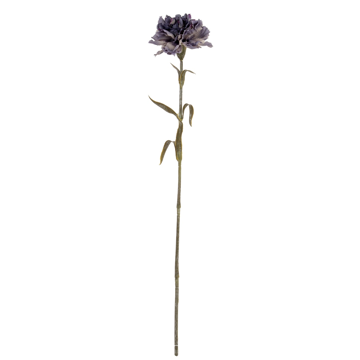 Set of 3 Artificial Flowers Purple Carnation Stems
