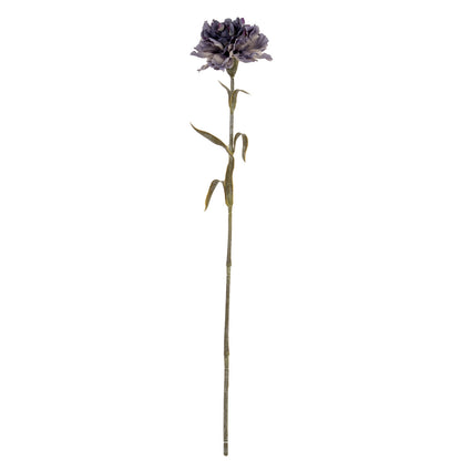 Set of 3 Artificial Flowers Purple Carnation Stems
