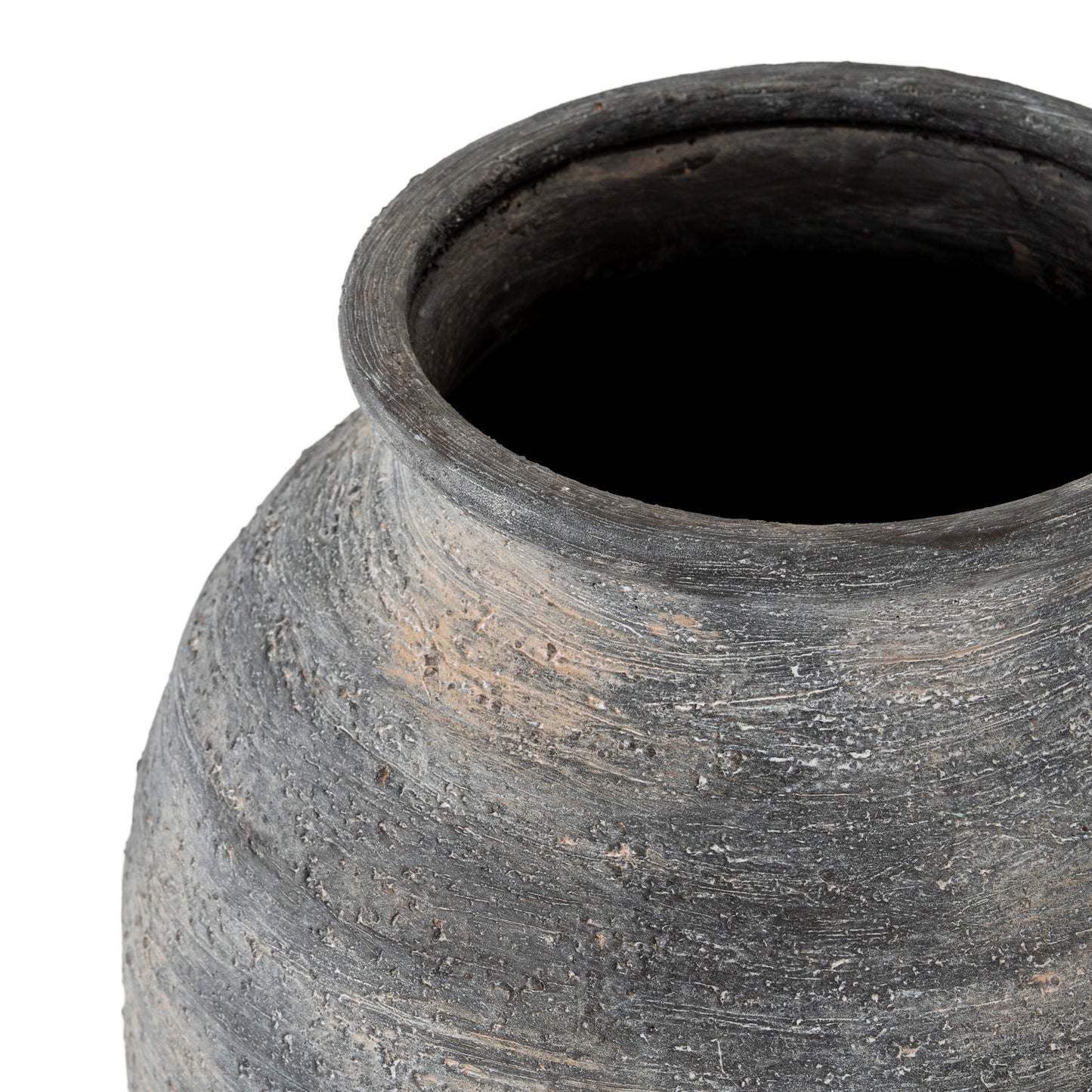 Bramble Dark Aged Medium  Layered Olpe Ceramic Vase