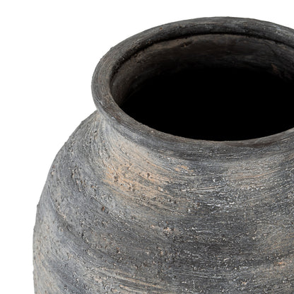 Bramble Dark Aged Medium  Layered Olpe Ceramic Vase