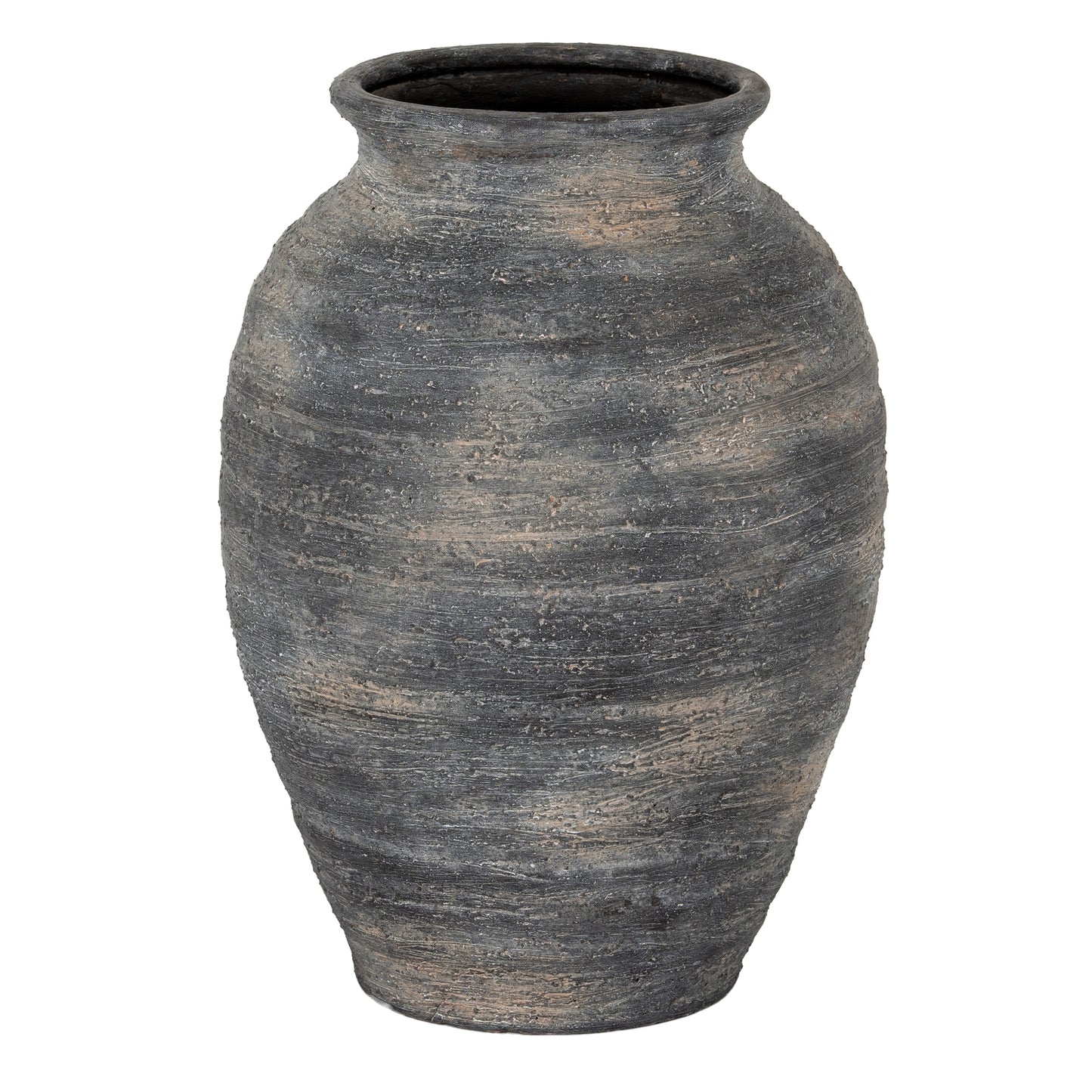 Bramble Dark Aged Medium  Layered Olpe Ceramic Vase