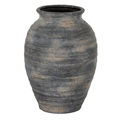 Bramble Dark Aged Medium  Layered Olpe Ceramic Vase
