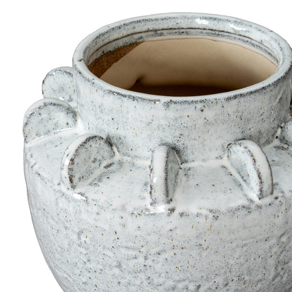 Bloom Medium Hydria White Ceramic Flower Vase