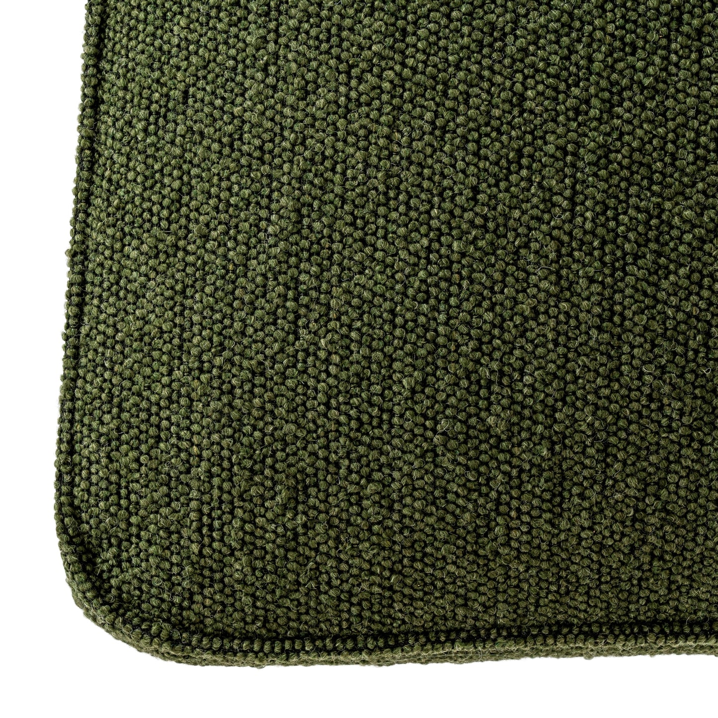 Mirmande Mid Century Upholstered Curved Green Dining Chair with Wooden Legs