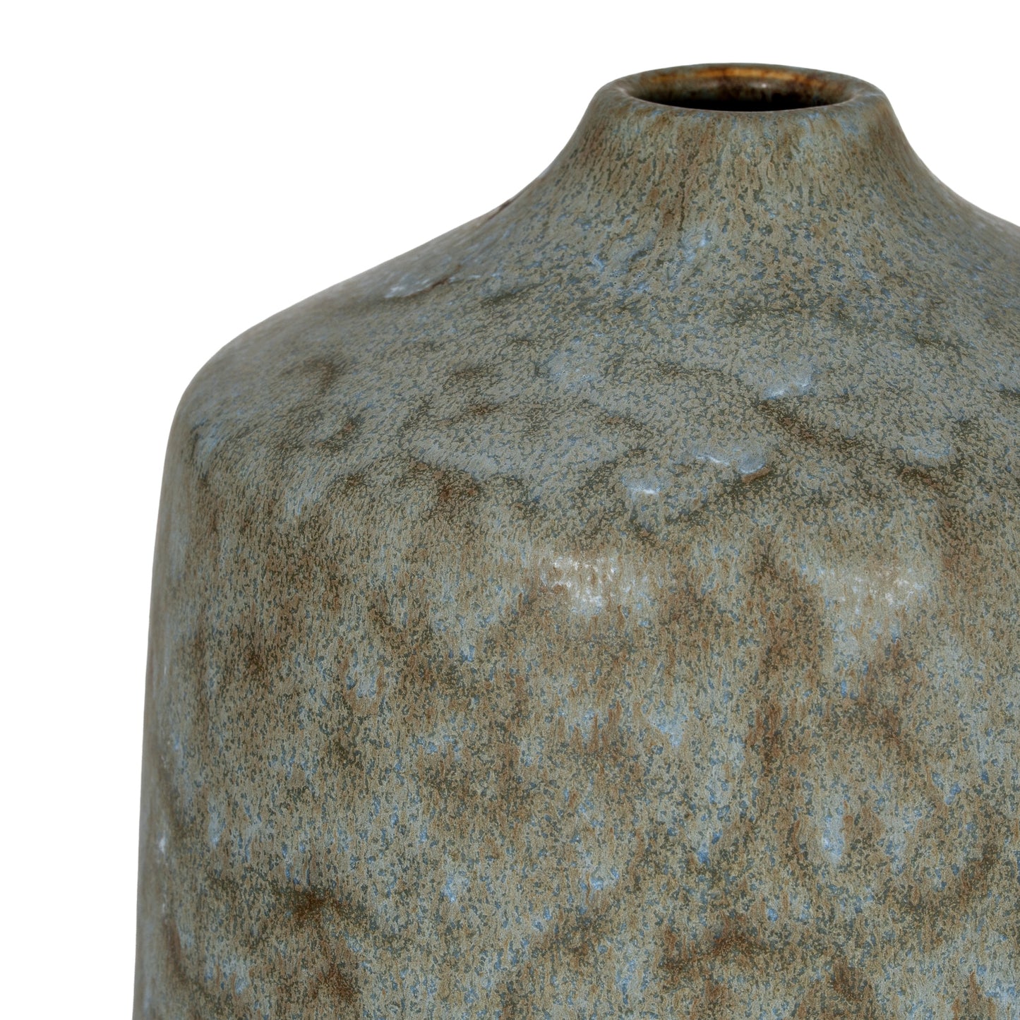 Kala Rustic Ceramic Short Bottle Vase