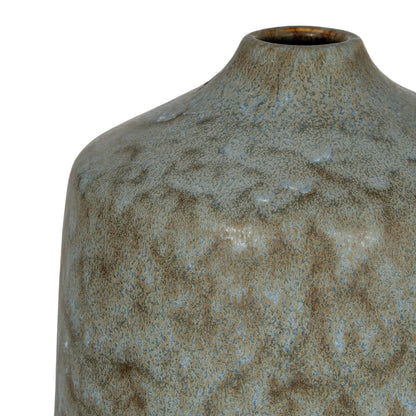 Kala Rustic Ceramic Short Bottle Vase