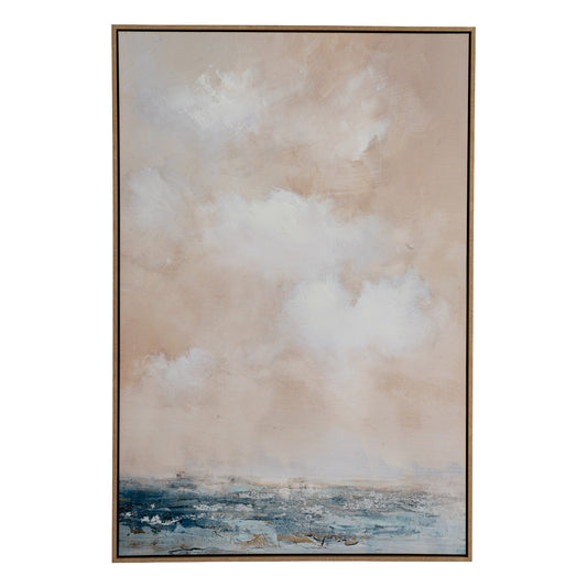 Metsovo Hand Painted Sky Canvas In Frame