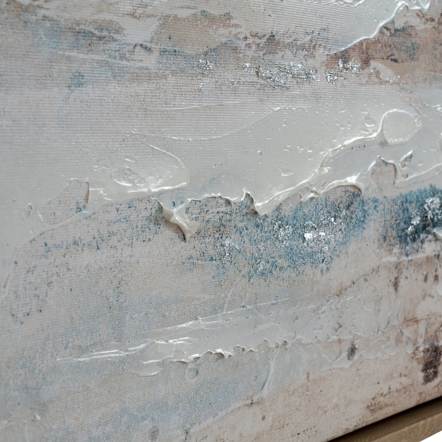 Metsovo Abstract Landscape Hand Painted Canvas In Frame