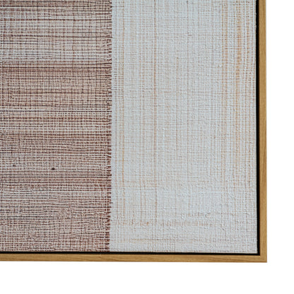 Fira Geometric Shapes Hand Painted Canvas In Frame