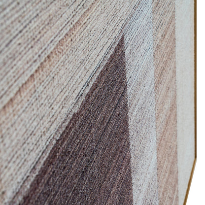 Fira Geometric Shapes Hand Painted Canvas In Frame