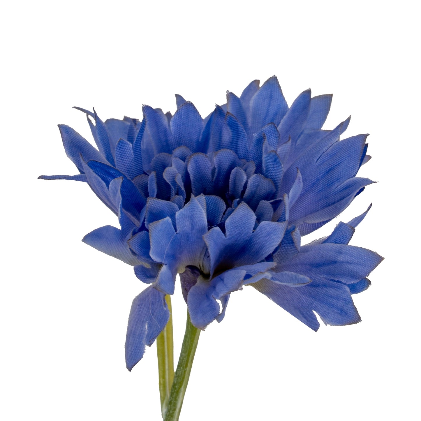 Set of 3 Artificial Flowers Blue Cornflower Stems