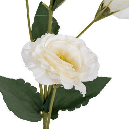 Set of 3 Artificial Flowers White Lisianthus Sprays
