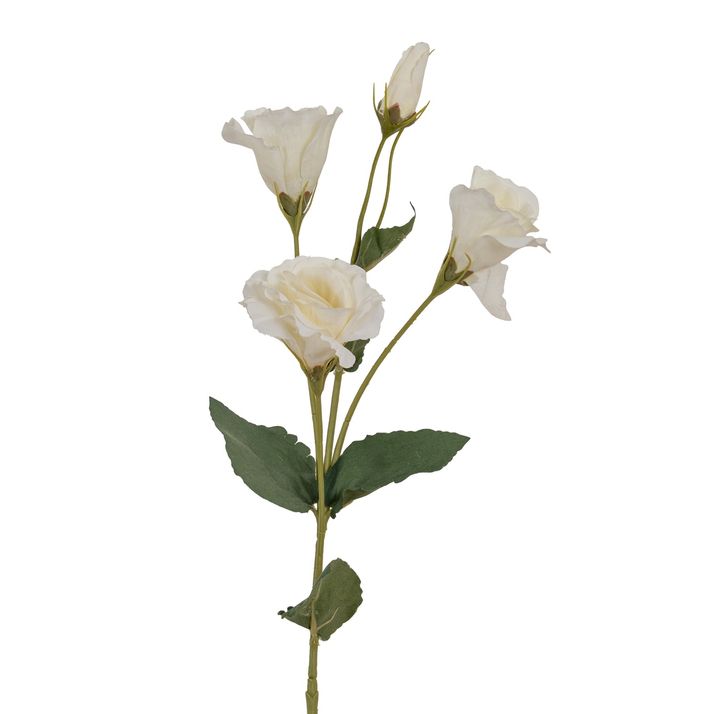 Set of 3 Artificial Flowers White Lisianthus Sprays