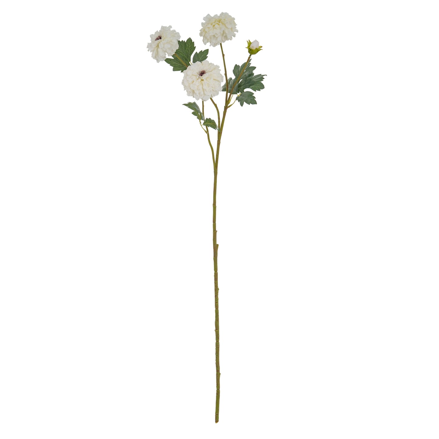 Set of 3 Artificial Flowers White African Marigold Large Sprays