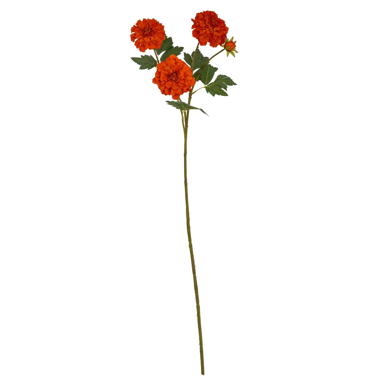 Set of 3 Artificial Flowers Orange African Marigold Large Sprays