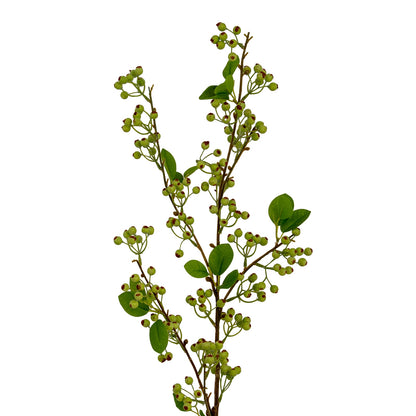 Set of 3 Artificial Flowers Green Mossberry Large Branches