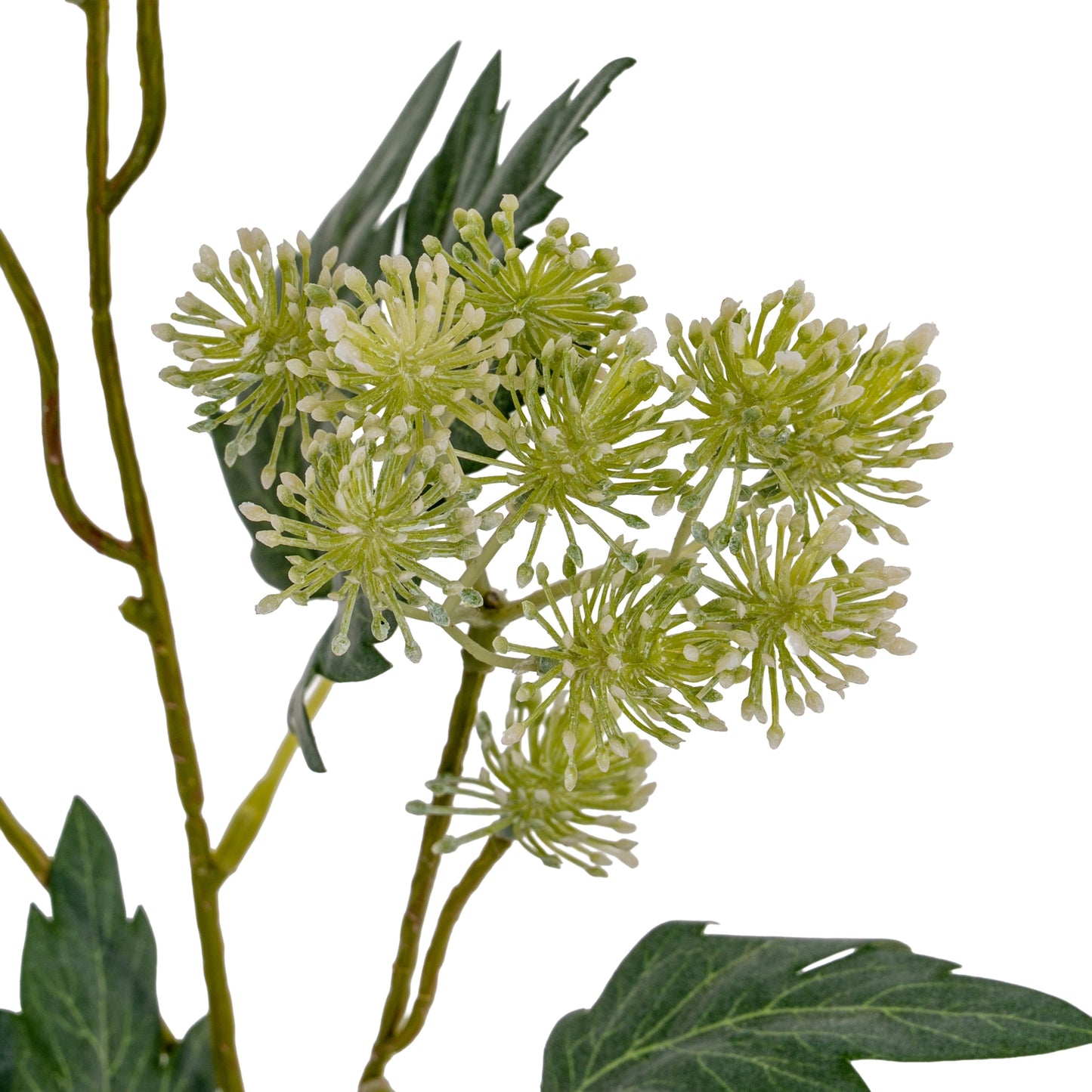 Set of 3 Artificial Flowers Green French Meadow Sprays