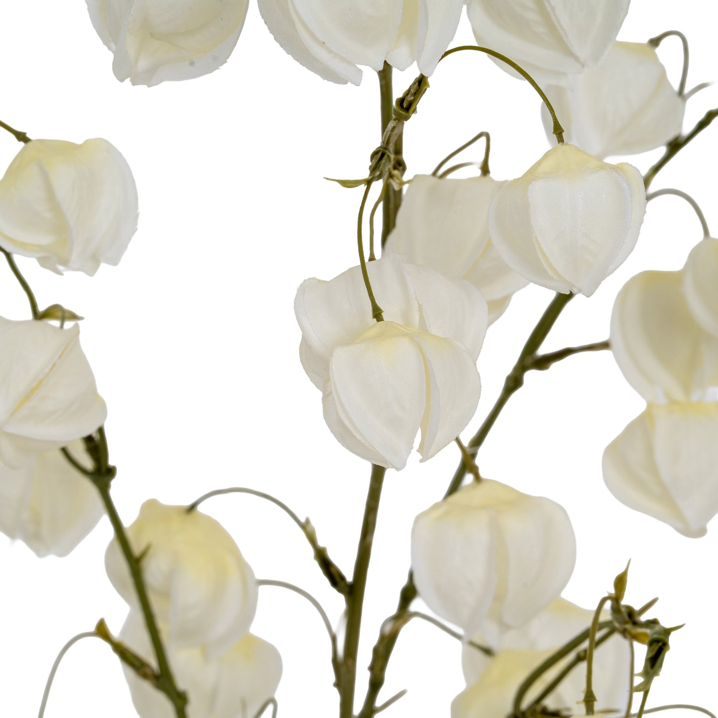Set of 3 Artificial Flowers White Physalis Sprays