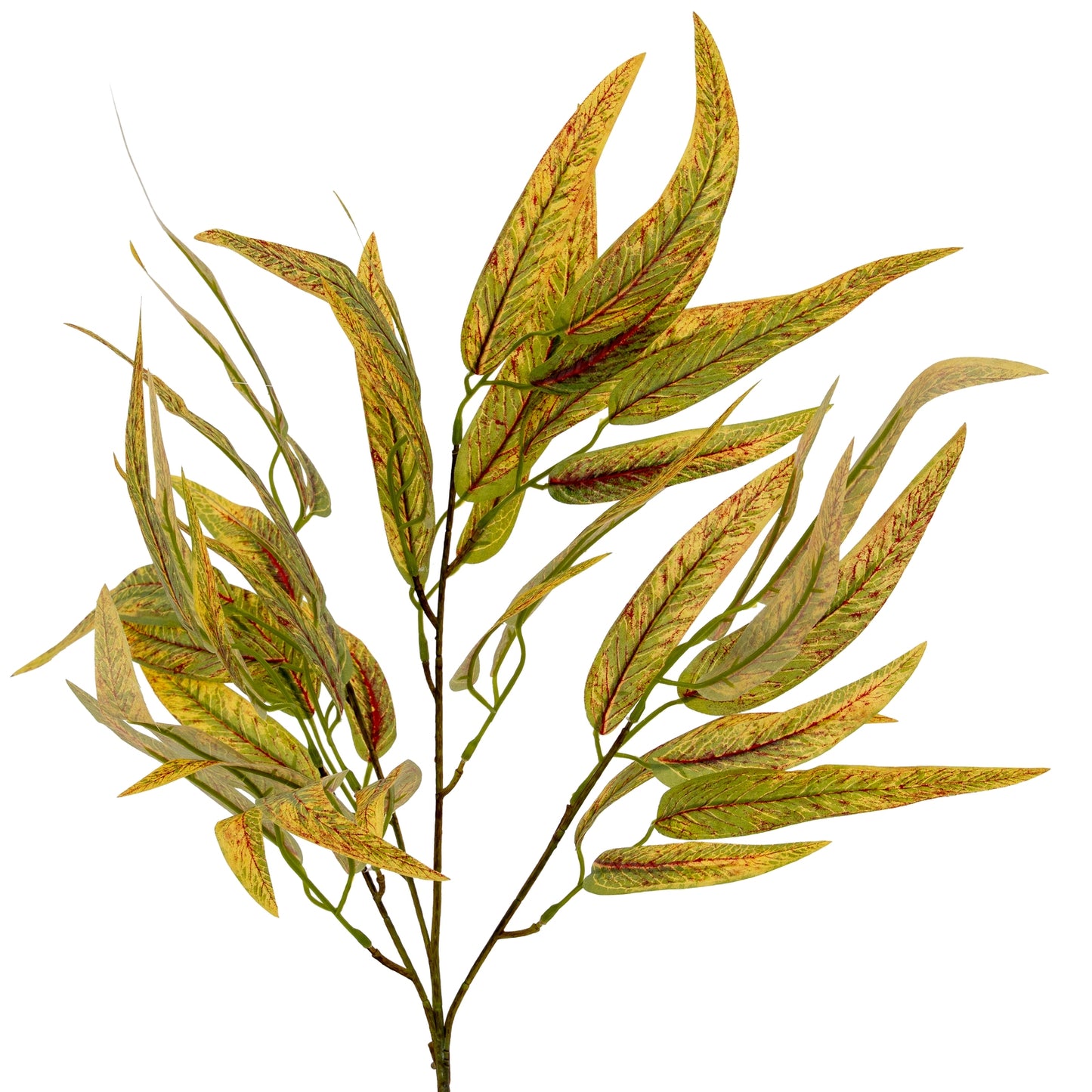 Set of 3 Artificial Flowers Variegated Long Leaf Eucalyptus Sprays