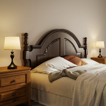 Loke Rata Metal Black And Beige Set Of 2 Touch Table Lamps With USB Ports And 3 Colour Light