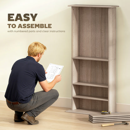 Paleni Rana Wooden Natural Finish CD Storage Unit With 360 Disc Capacity