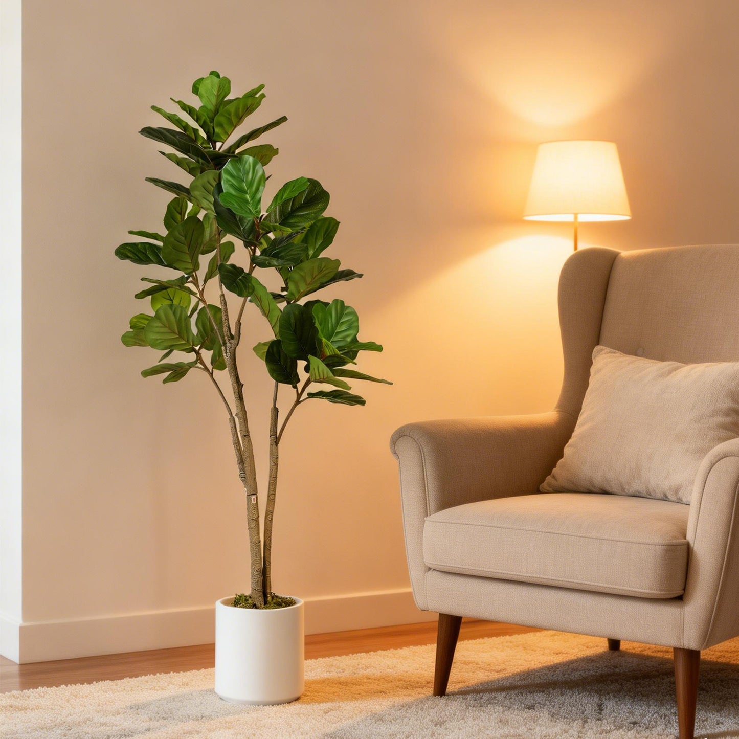 Laha Artificial Ficus Style Indoor Tree In Green 150cm