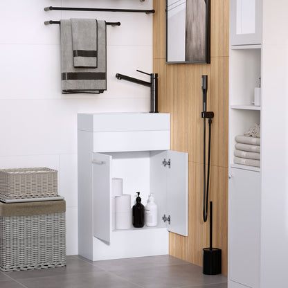 Rare Yomi Under Sink Bathroom Vanity Unit With Ceramic Basin For Cloakroom Use