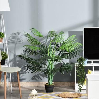 Vavi Artificial Green Palm Style Tree In Nursery Pot For Home And Office Styling