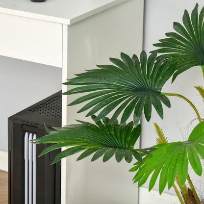 Halu Leve Pair Of Artificial Palm Style Trees In Pots H8 135cm
