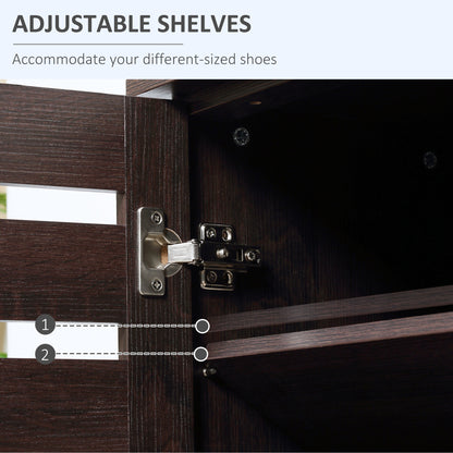 Fiseyo Wooden Wood Effect Shoe Storage Cabinet For 15 Pairs