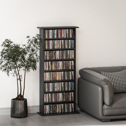Kael Cori Wood Black CD Storage Unit With 360 Disc Capacity