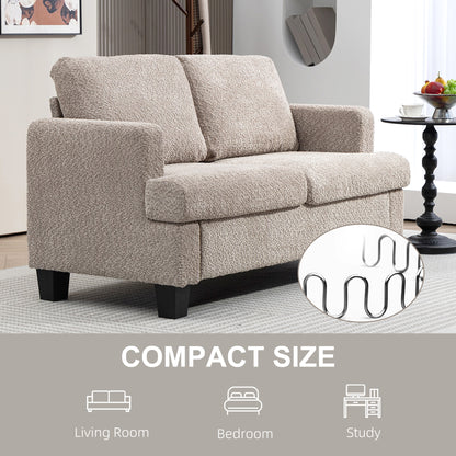 Bana Cream Chenille 2 Seater Sofa With Soft Texture