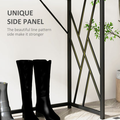 Toli 120cm Metal And Wooden Grey Industrial Console Table