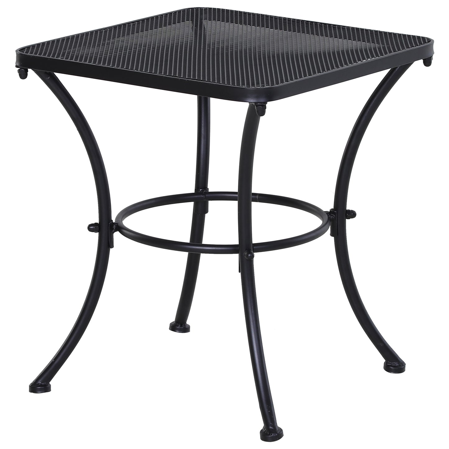 Aritte Metal Black Square Outdoor Bistro Table 45 x 45 x 50cm