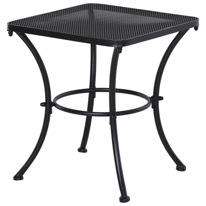 Aritte Metal Black Square Outdoor Bistro Table 45 x 45 x 50cm