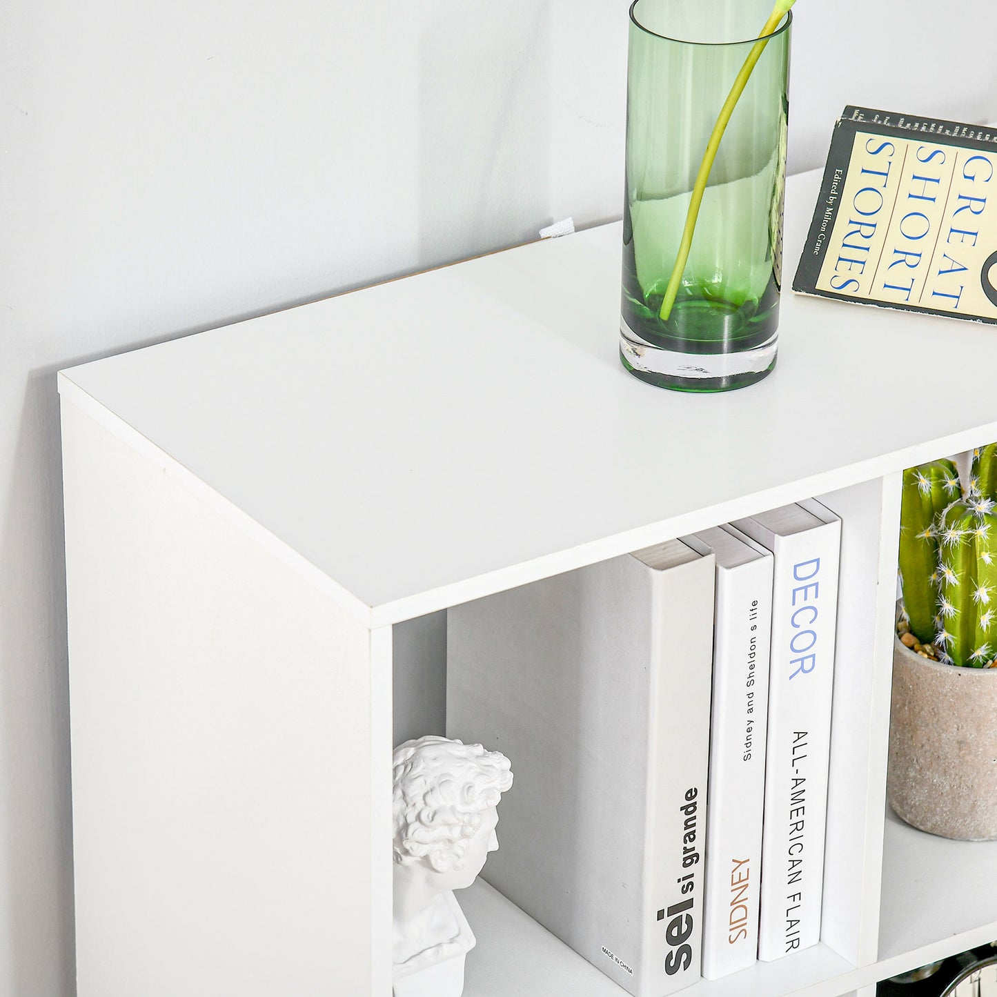 Kapa Rayo Wood White 6 Cube Storage Bookcase