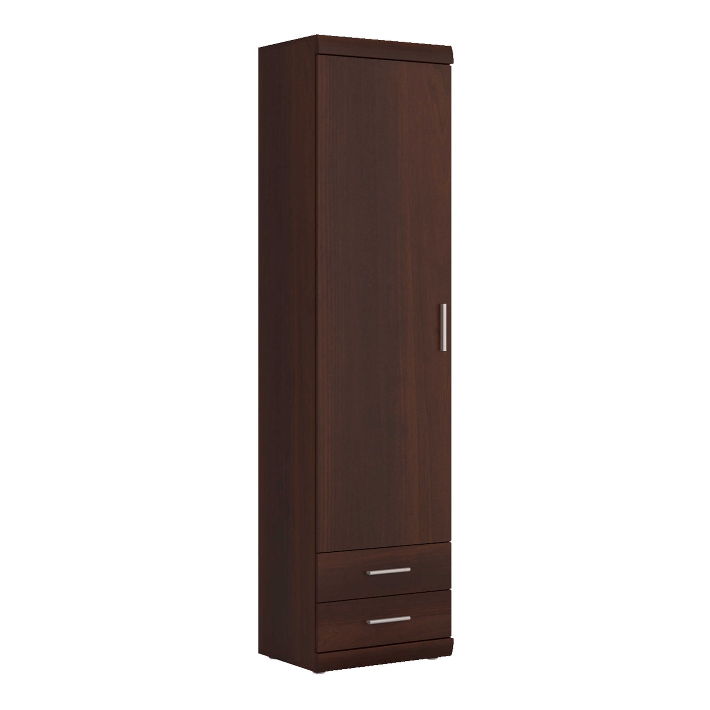 Sonderborg Dark Mahogany Tall Narrow Cabinet 1 Door 2 Drawers