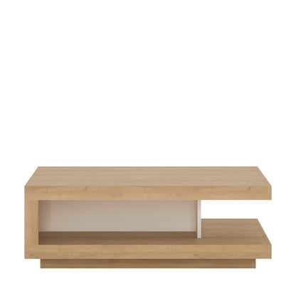 Hjorring Natural Oak Wood Minimalist Coffee Table